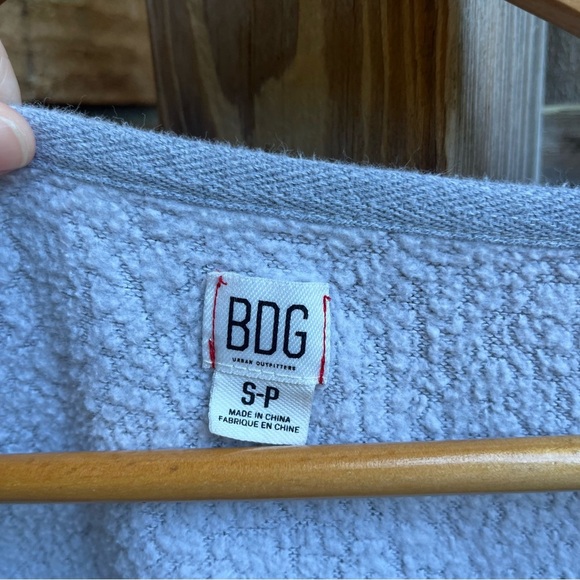 BDG Light Gray Textured Sweater - Picture 2 of 3